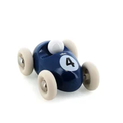 Vilac Vintage Mini Racer Car, No. 4 - Navy Blue
