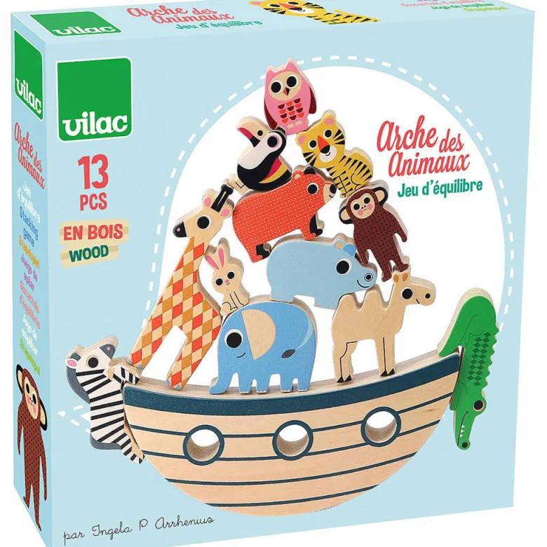 Vilac Wooden Balance Game with Animals, by Ingela P Arrhenius