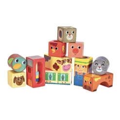Vilac Wooden Blocks with Sound - Farm Theme
