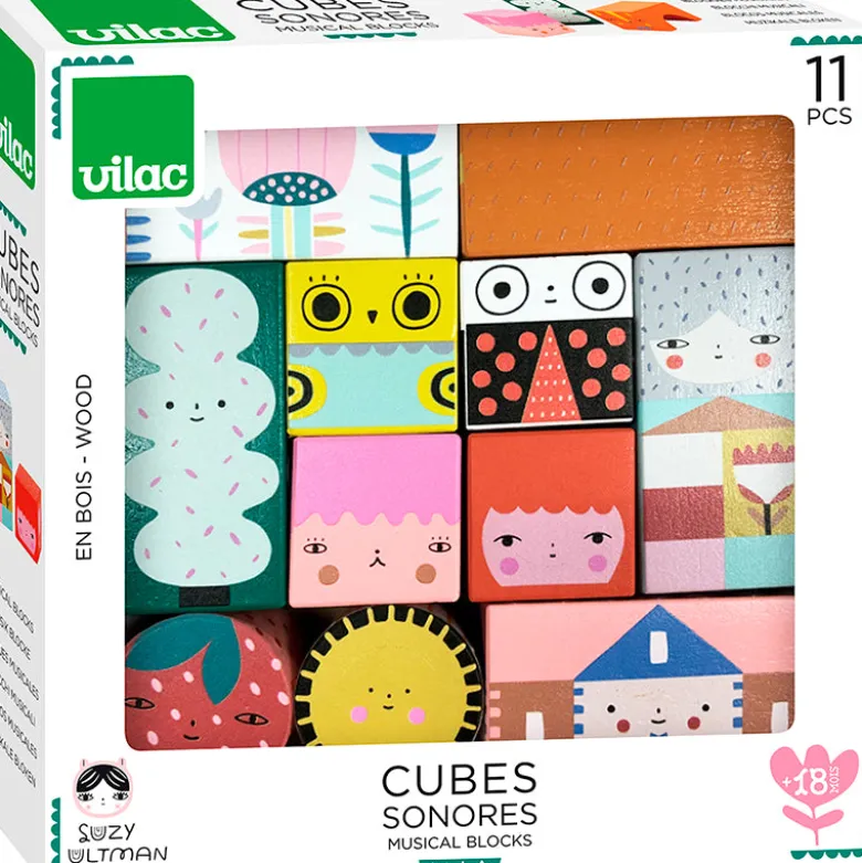 Vilac Wooden Blocks with Sound