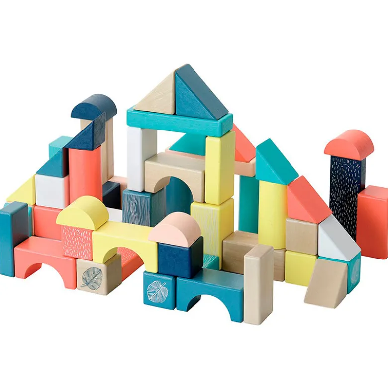 Vilac Wooden Building Blocks, 54 Pieces