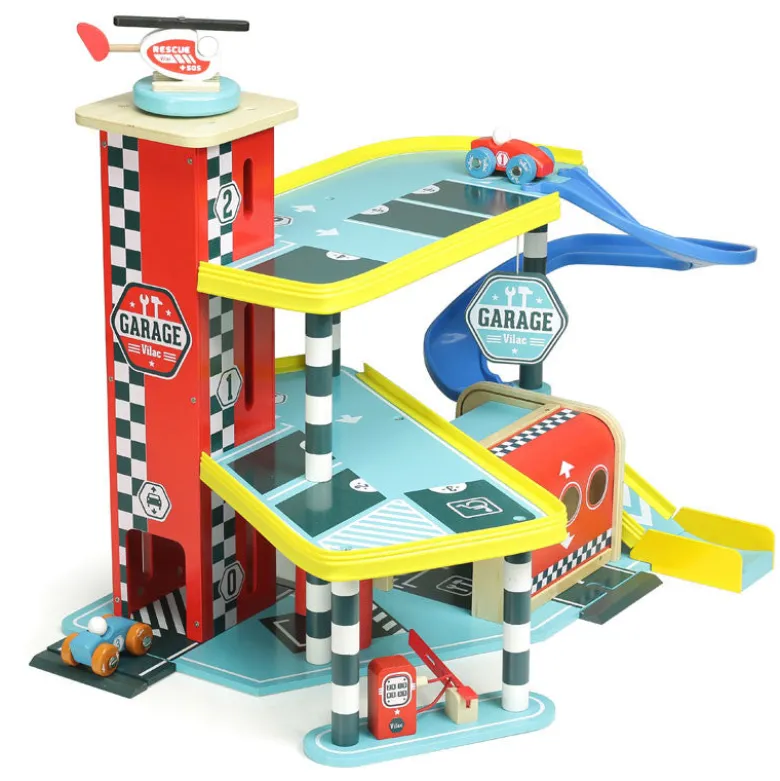 Vilac Wooden City Car Garage, Large