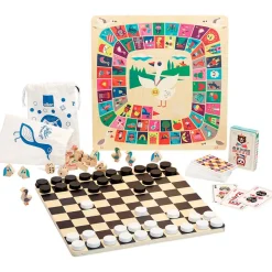 Vilac Wooden Games, Box Set of 4 Games