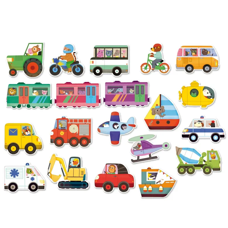 Vilac Wooden Magnets, Transportation