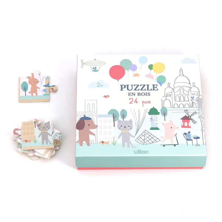 Vilac Wooden Puzzle – 24 Pieces, Paris