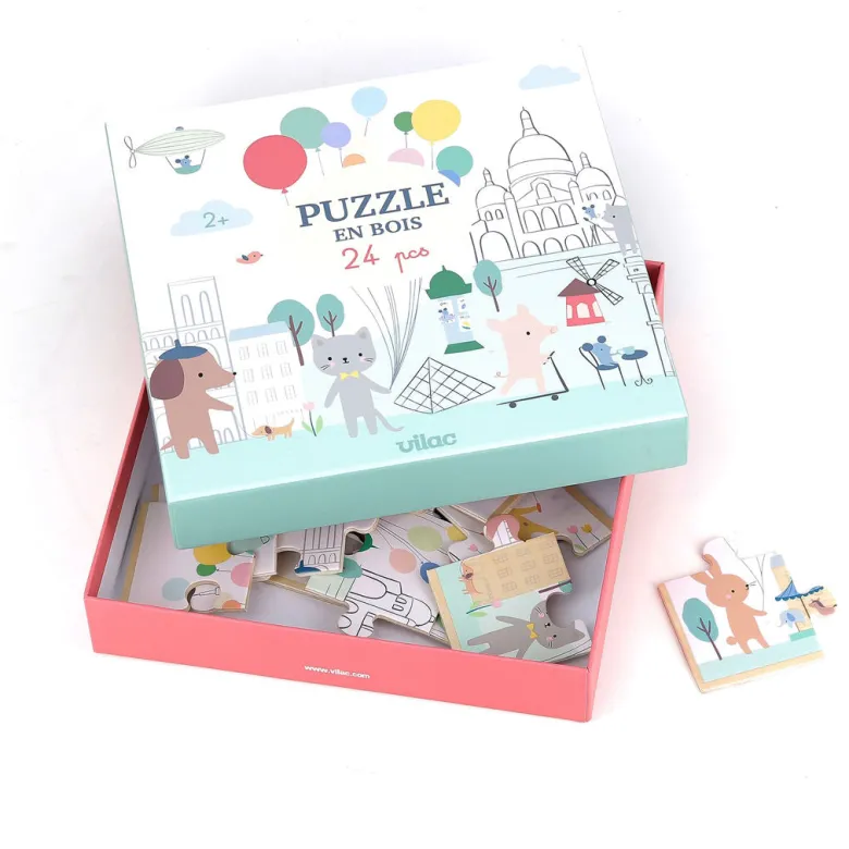 Vilac Wooden Puzzle – 24 Pieces, Paris