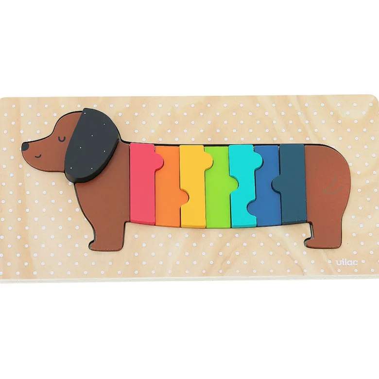 Vilac Wooden Puzzle, Dog by Andy Westface