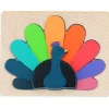 Vilac Wooden Puzzle, Peacock by Andy Westface