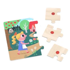 Vilac Wooden Puzzle 4x9 Pieces, Goldilocks by Ingela P. Arrhenius