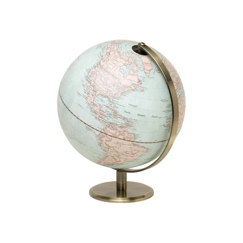Vintage Globe Lamp, Illuminated Globe