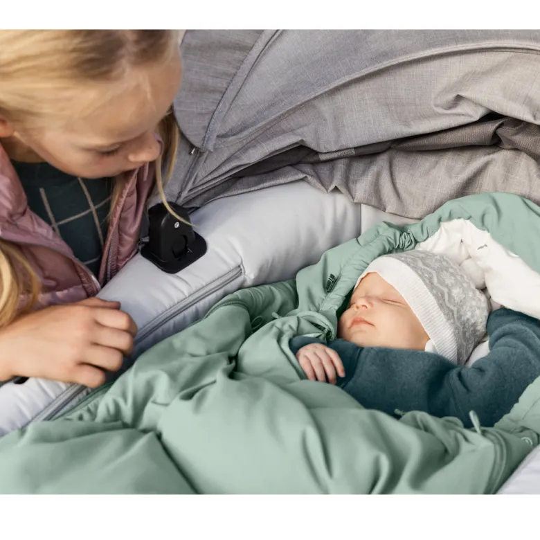 Voksi Bag, City Stroller Bag, OEKO-TEX - Black Cream