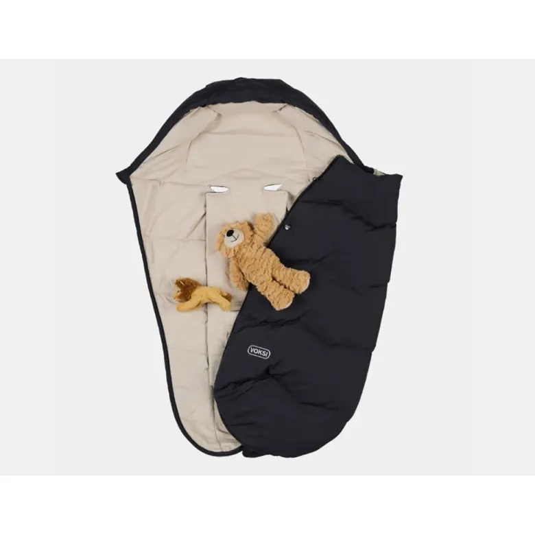 Voksi Explorer, Stroller Sleeping Bag - Black-Solid