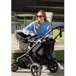 Voksi Explorer, Stroller Sleeping Bag - Black-Solid