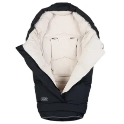 Voksi Footmuff, City North Stroller Bag, OEKO-TEX - Black Cream