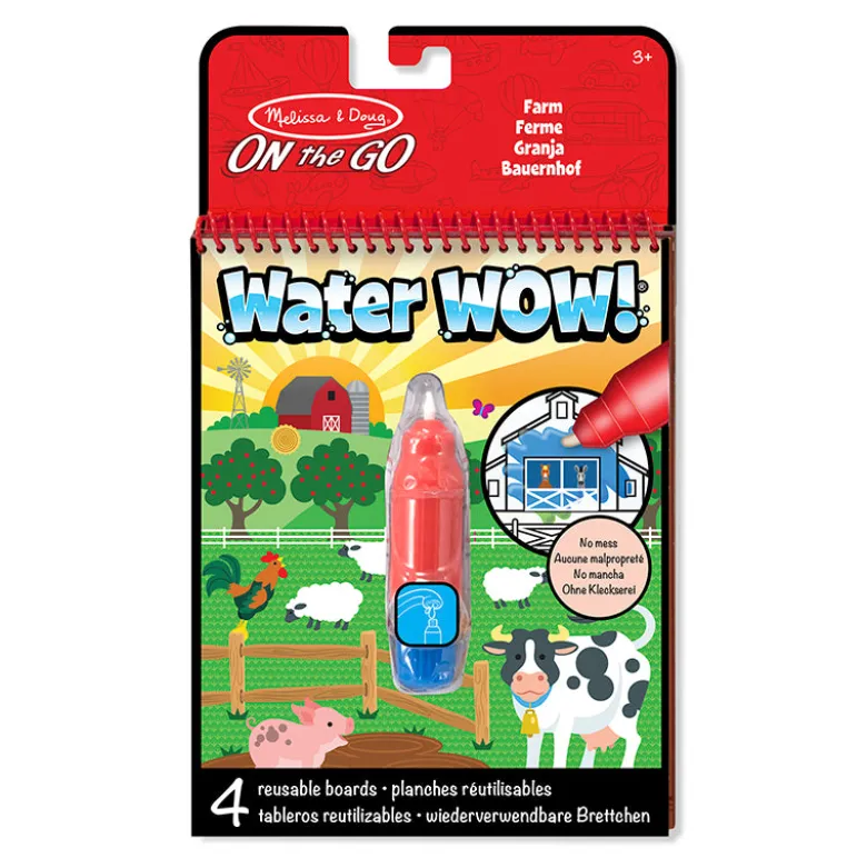 Water Wow, Paint with Water, Reusable Farmyard Scenes