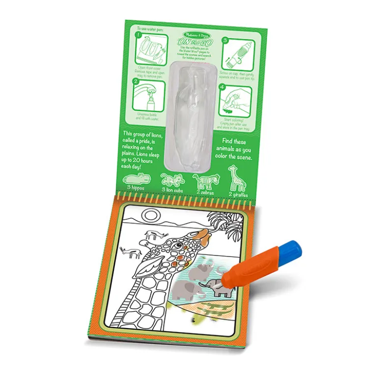 Water-Wow, Paint with Water, Reusable Safari Themes