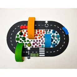 Waytoplay Rubber Road Track, 12 Pieces - Ringroad