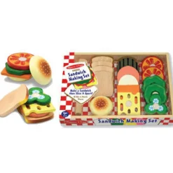 Wooden Play Food, Sandwich Set
