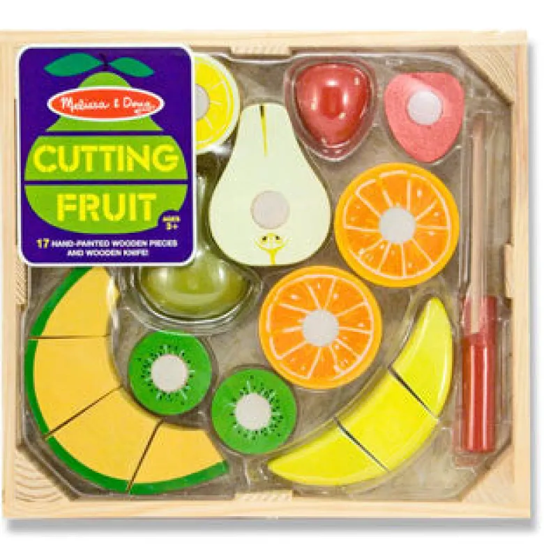 Wooden Play Food, Slicing Fruit Set