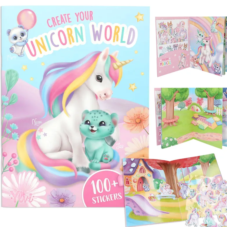 Ylvi Create Your Unicorn, Sticker Book