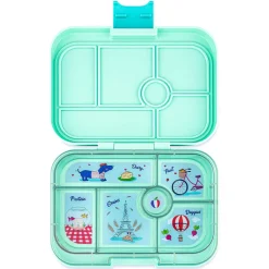 Yumbox Lunchbox with 6 Compartments, Original - Serene Aqua / Paris Tray