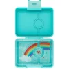 Yumbox Lunchbox with 3 Compartments, Snack - Misty Aqua/ Rainbow