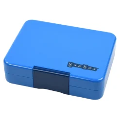 Yumbox Lunchbox with 3 Compartments, Snack - Surf Blue/Dinosaur