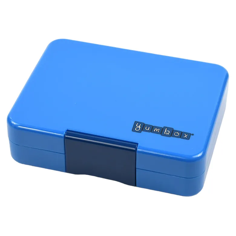 Yumbox Lunchbox with 3 Compartments, Snack - Surf Blue/Dinosaur