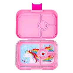 Yumbox Lunchbox with 4 Compartments, Panino, Unicorn - Power Pink