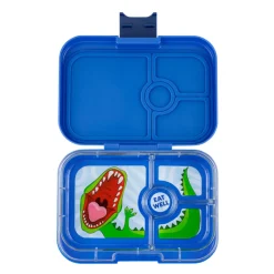 Yumbox Lunchbox with 4 Compartments, Panino, Dino - Surf Blue