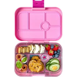 Yumbox Lunchbox with 6 Compartments, Original - Power Pink / Mermaid Tray