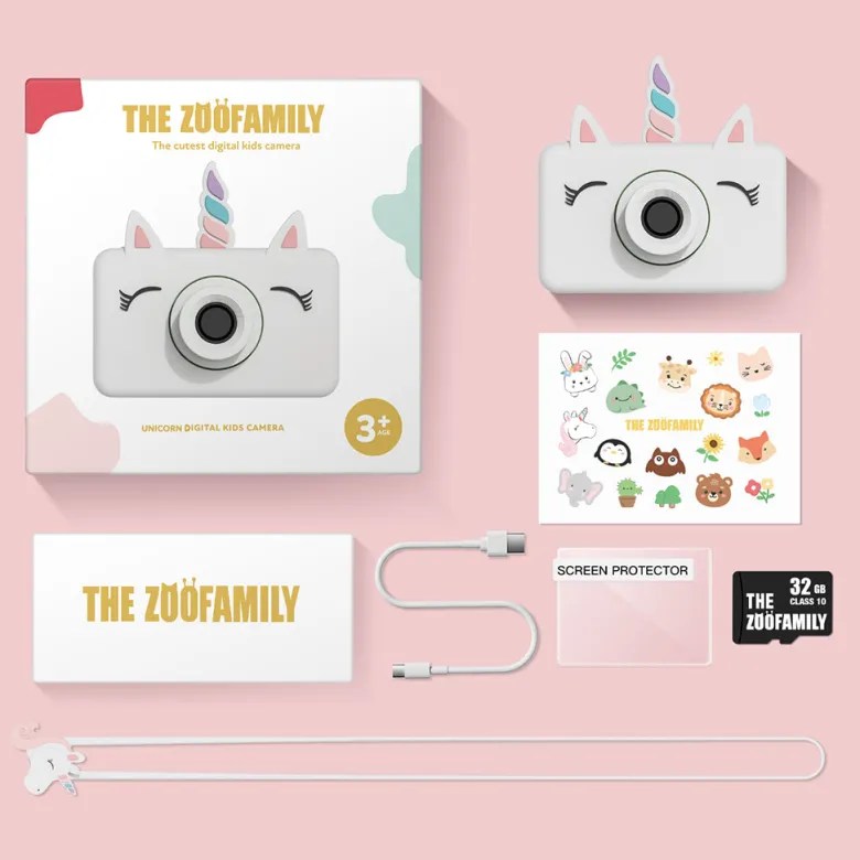 ZooFamily, Zoo Friends Kids Camera, Ages 3-7 - Unicorn