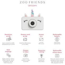 ZooFamily, Zoo Friends Kids Camera, Ages 3-7 - Unicorn